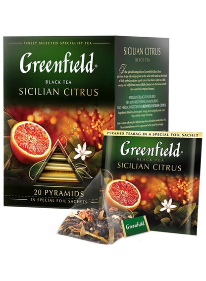 Greenfield Sicilian Citrus Black Tea 20 Bags