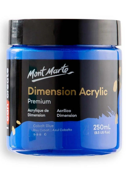 Mont Marte Cobalt Blue Acrylic Paint 250ML
