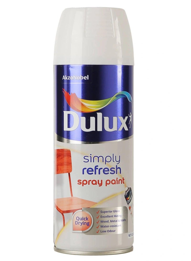 Dulux Simply Refresh Spray Paint Gloss White 400 ML