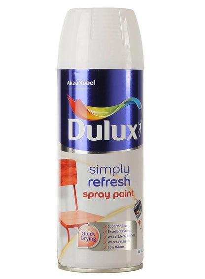 Dulux Simply Refresh Spray Paint Gloss White 400 ML