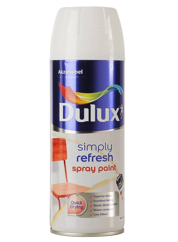 Dulux Simply Refresh Spray Paint Gloss White 400 ML