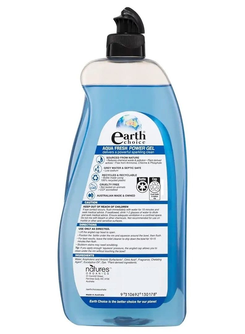 Earth Choice Aqua Fresh Toilet Power Gel 750 ML