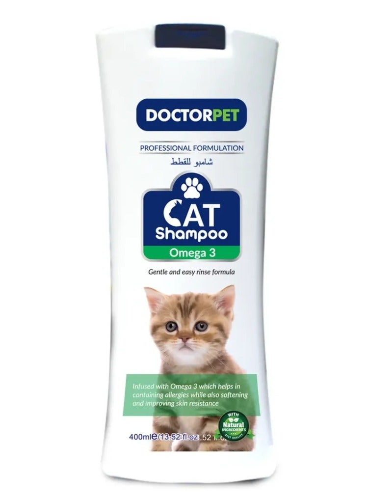 DoctorPet Omega 3 Cat Shampoo 400 ML