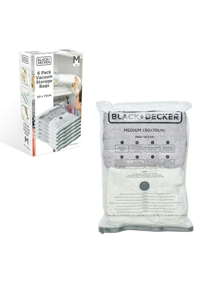 BLACK&DECKER Vacuum Storage Bags 6 Pack