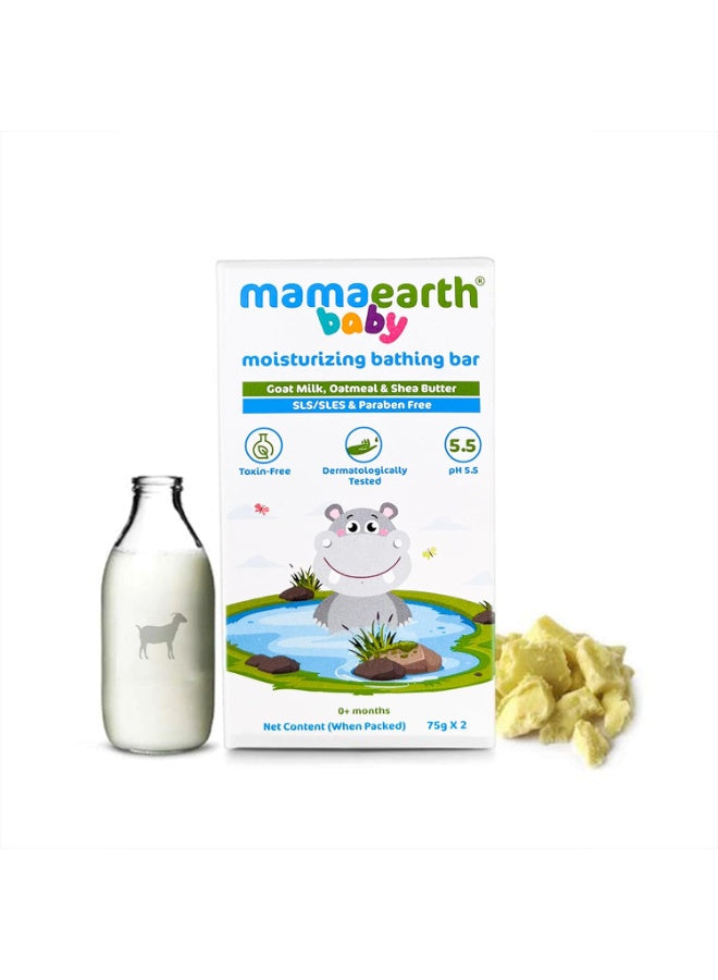 baby bathing, baby bathing soap, baby care, bathing soap, bathing soap bar, goat milk, mamaearth, moisturizing baby, moisturizing baby bathing, oatmeal shea, oatmeal shea butter, shea butter, silicone, skincare, soap bar