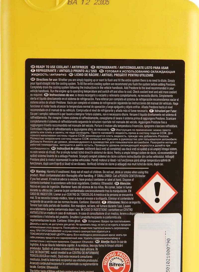Prestone Ready-To-Use Engine Coolant 1 L