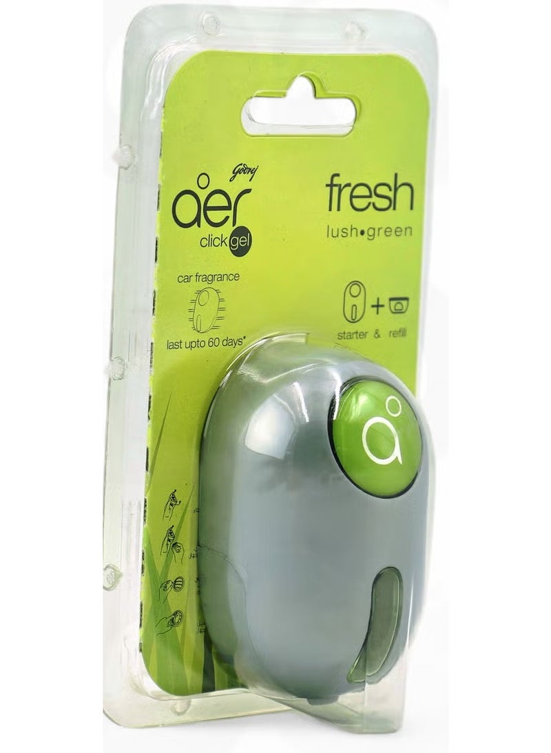 Godrej Aer Click Car Vent Air Freshener - Fresh Lush Green