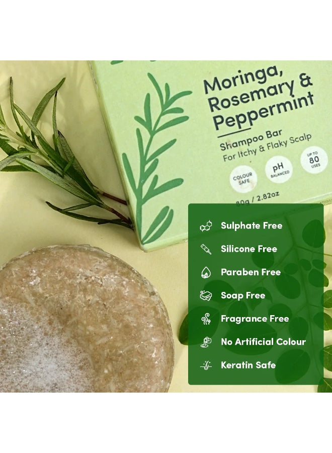 bar 80g, bar net, hair care, moringa rosemary, moringa rosemary peppermint, nyrvana, oil pro, peppermint shampoo, peppermint shampoo bar, per bar, plant based, rosemary peppermint, rosemary peppermint shampoo, shampoo bar, shampoo bar 80g