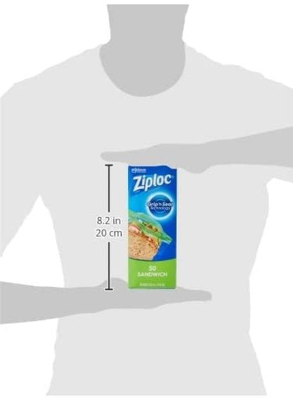 Ziploc 50 Piece Sandwich Bags - Clear