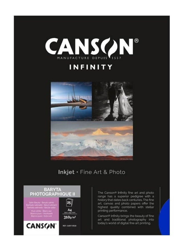 CANSON Infinity Baryta Photographique II A4 Paper