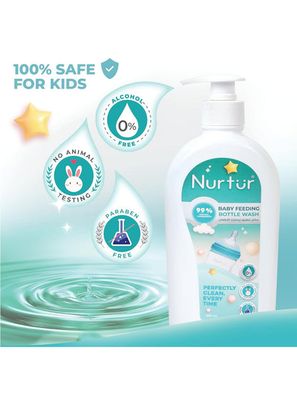 500ml, Baby Bottle Cleaning Liquid, Nurtur