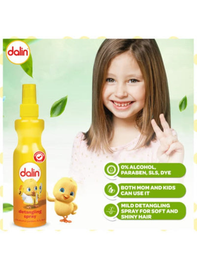 almond 200ml, cool dry, dalin, detangler spray, detangler spray almond, dry hair, fine hair, hair care, hair dual, hair soft, hypoallergenic, make hair, onto wet, spray almond, spray almond 200ml