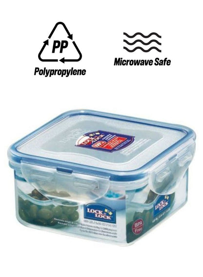 LocknLock Square Food Container Clear/Blue