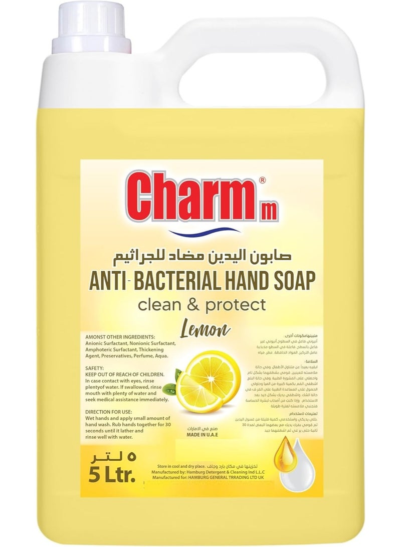CHARMM Anti-Bacterial Hand Soap Lemon 5 Liters