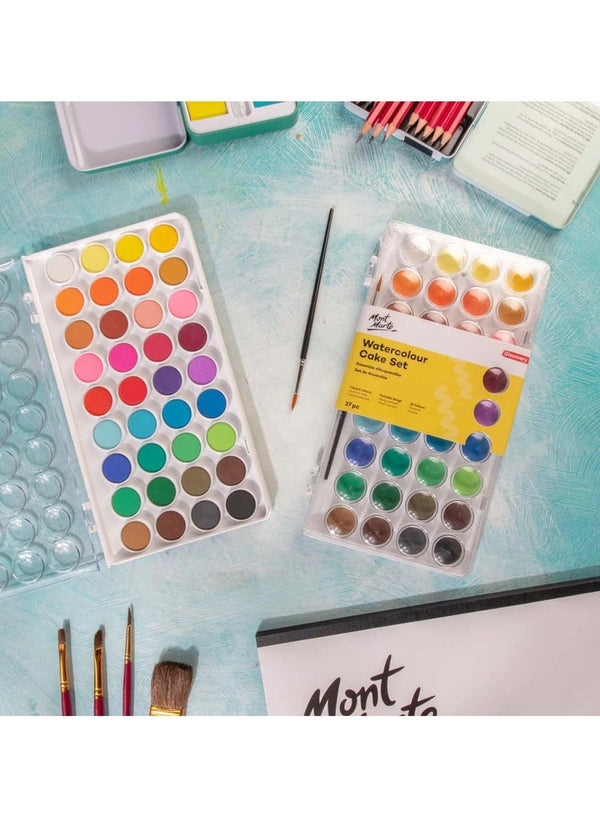 Mont Marte Watercolour Cake Set Discovery 37Pc