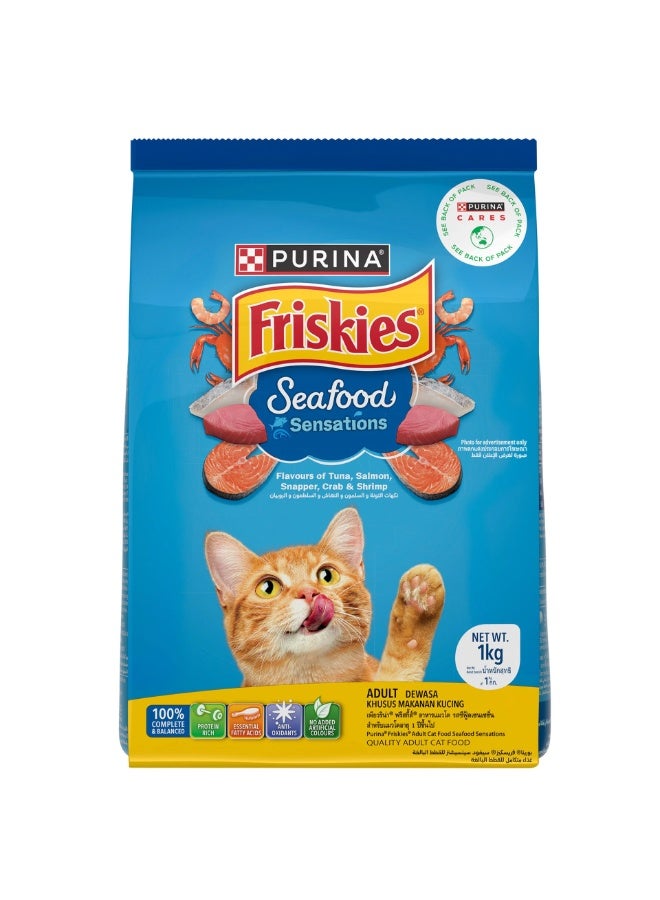 Purina Friskies Seafood Sensation Cat Food 1 Kg