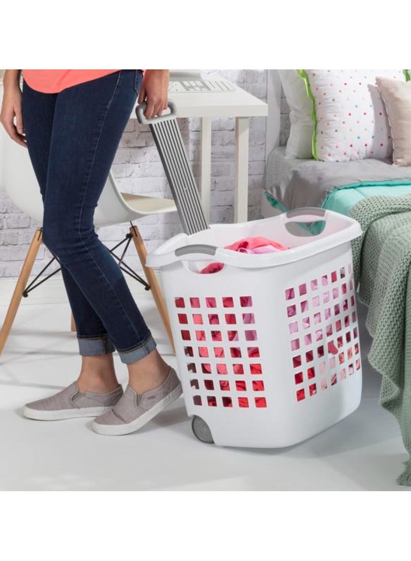 Sterilite Ultra Wheeled Laundry Basket 62L