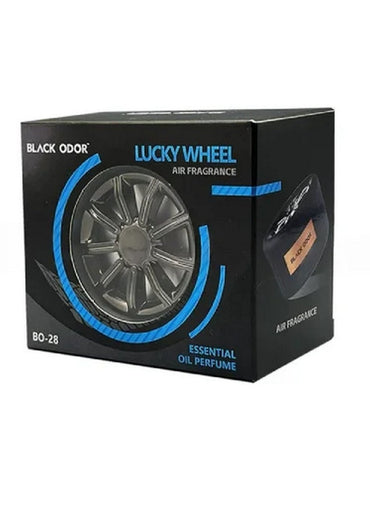 BLACK ODOR Lucky Wheel Car Air Freshener Essential Oil Perfume For Vehicles Blue 60 G