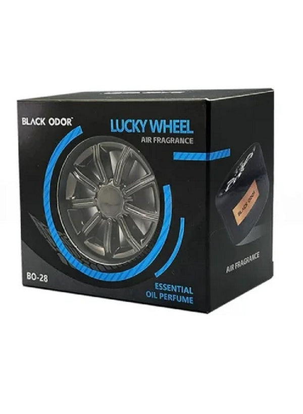 Lucky Wheel Car Air Freshener Blue - BLACK ODOR