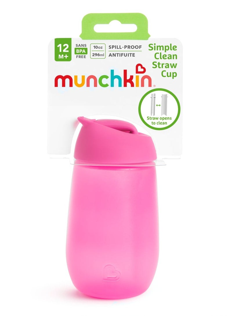 Munchkin Simple Clean Straw Cup 296 ML Pink
