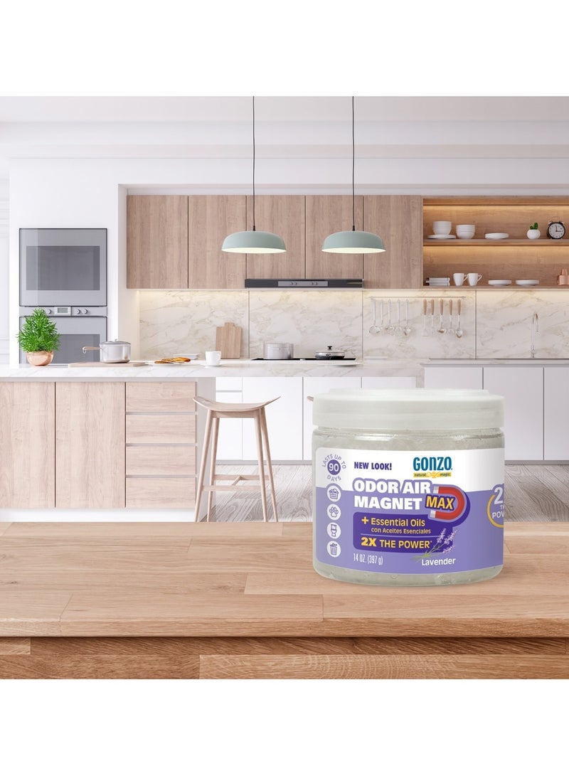 Gonzo Naturally Pure Odor Removing Gel Lavender