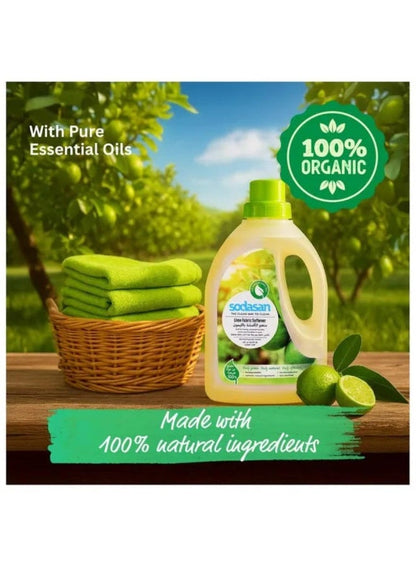 Sodasan 100% Natural Lime Fabric Softener 750 ML