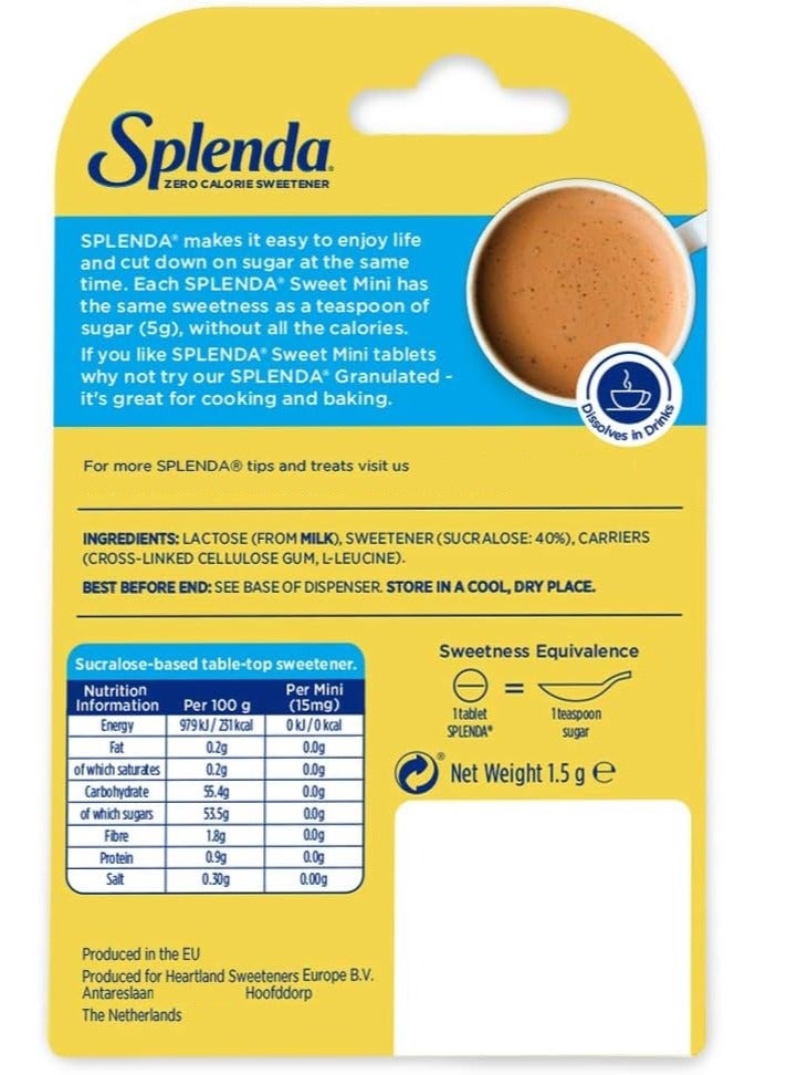 Zero Calorie Sweetener Tablets - SPLENDA
