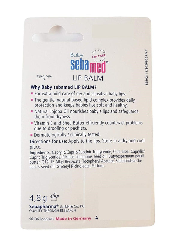 Sebamed Baby Lip Balm with Shea Butter 4.8 G