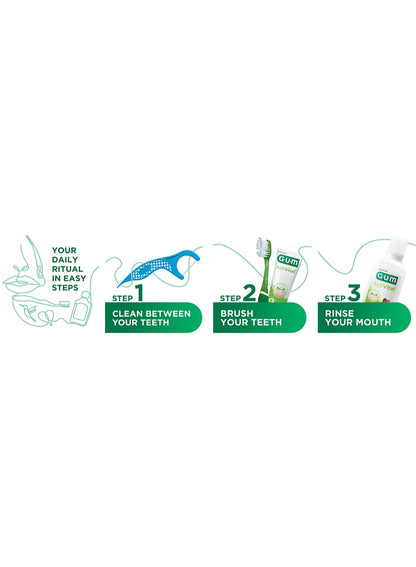avoid gum, care type, daily oral, floss type, fresh mint, grip floss, gum line, home work, mint waxed, oral care, sunstar, take one, teeth move, travel eco, type waxed
