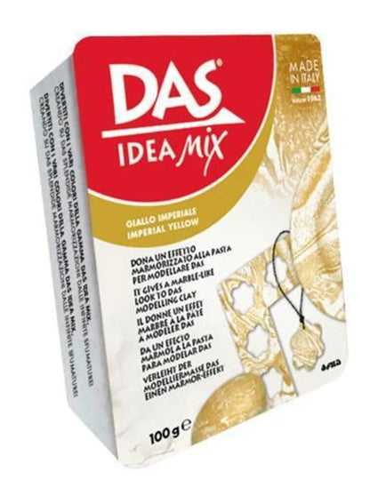 DAS Idea Mix Cold Ceramics for Modeling 100g Imperial Yellow