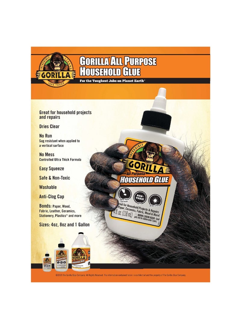 Gorilla Household Glue 7.75 OZ - Premium Crafting Solution
