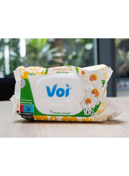 Voi Wet Wipes Chamomile 100 Pcs Pack