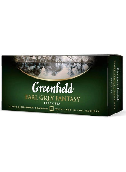 Earl Grey Fantasy Black Tea 25 Bags Greenfield