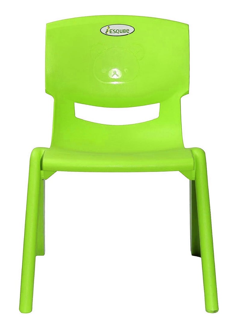 ESQUBE Kids Plastic School Study Chair - Green