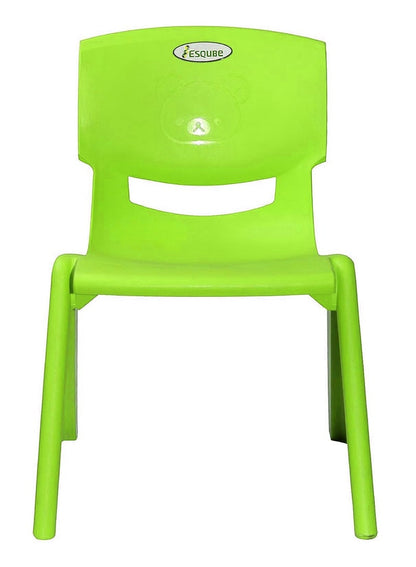 ESQUBE Kids Plastic School Study Chair - Green