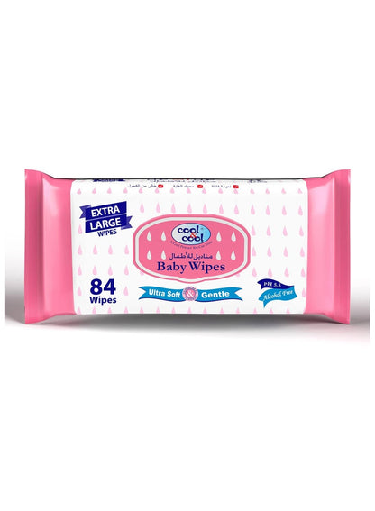 Cool & Cool Extra Large Baby Wipes - 84 Sheets
