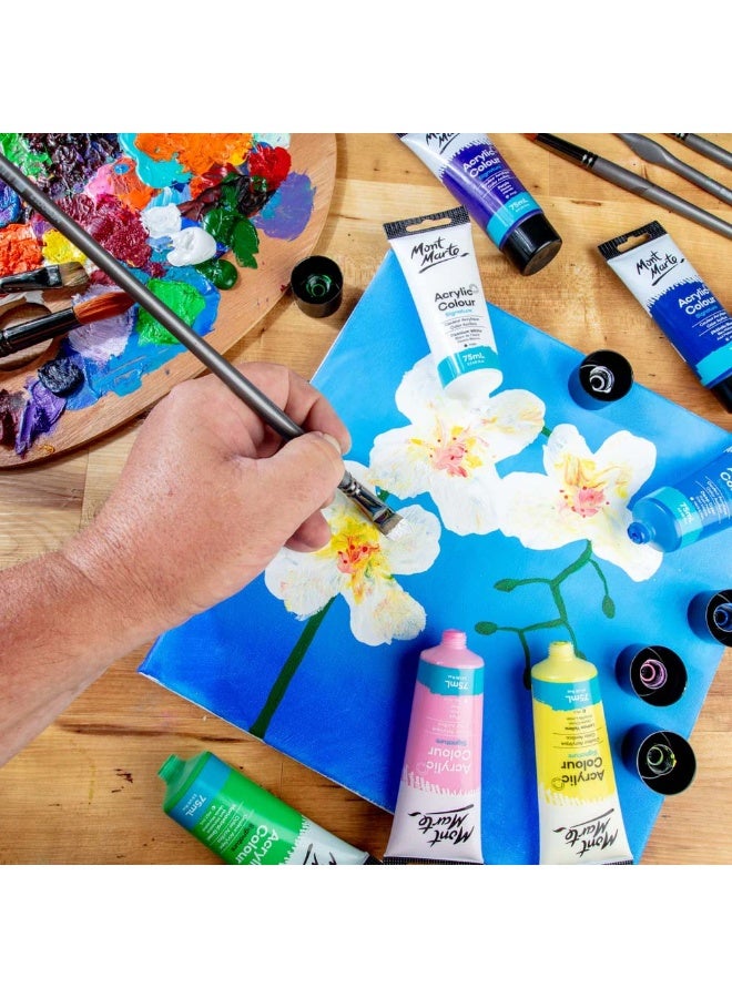 Mont Marte Deep Cyan Acrylic Paint 75 ML Tube