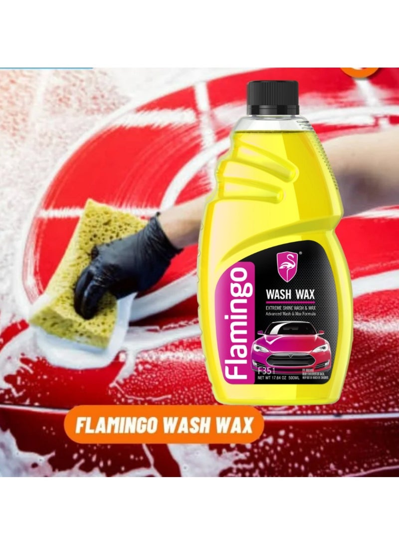 Flamingo Wash Wax Shine 500 ML
