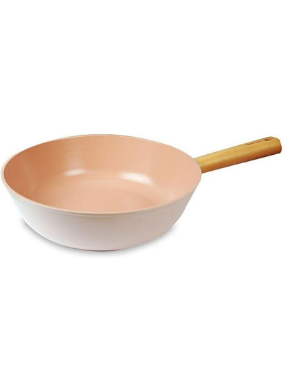 Neoflam Blossom Wok Pan 28cm Sandy Pink