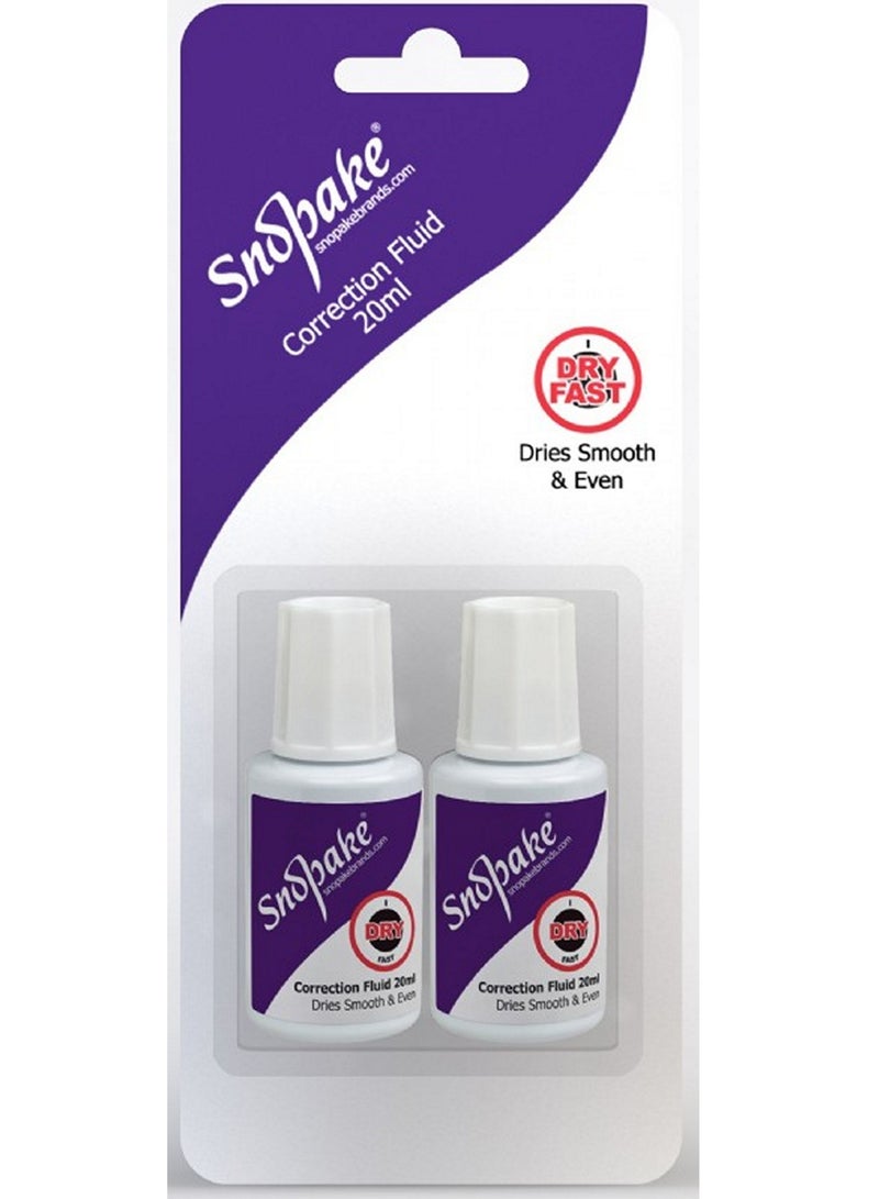 Snopake White Correction Fluid 20 ML