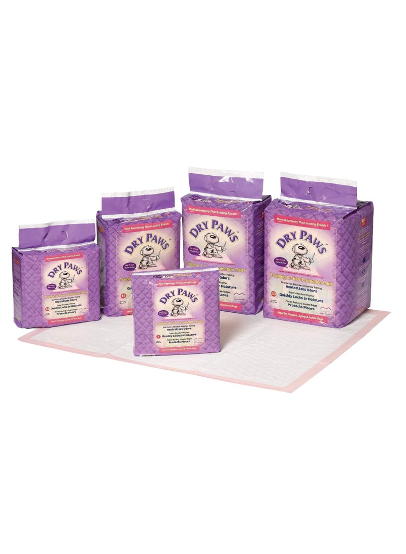 DRY PAWS Training Pads 7 Pcs Pack - Premium Pet Supplies