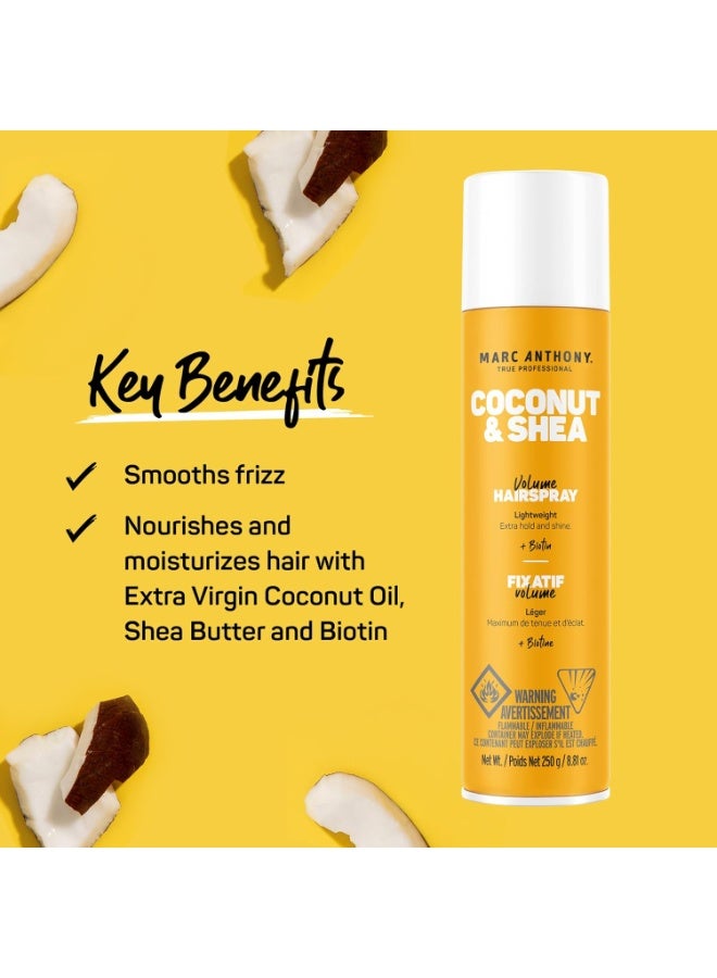 Premium Coconut Oil & Shea Butter Hairspray - MARC ANTHONY