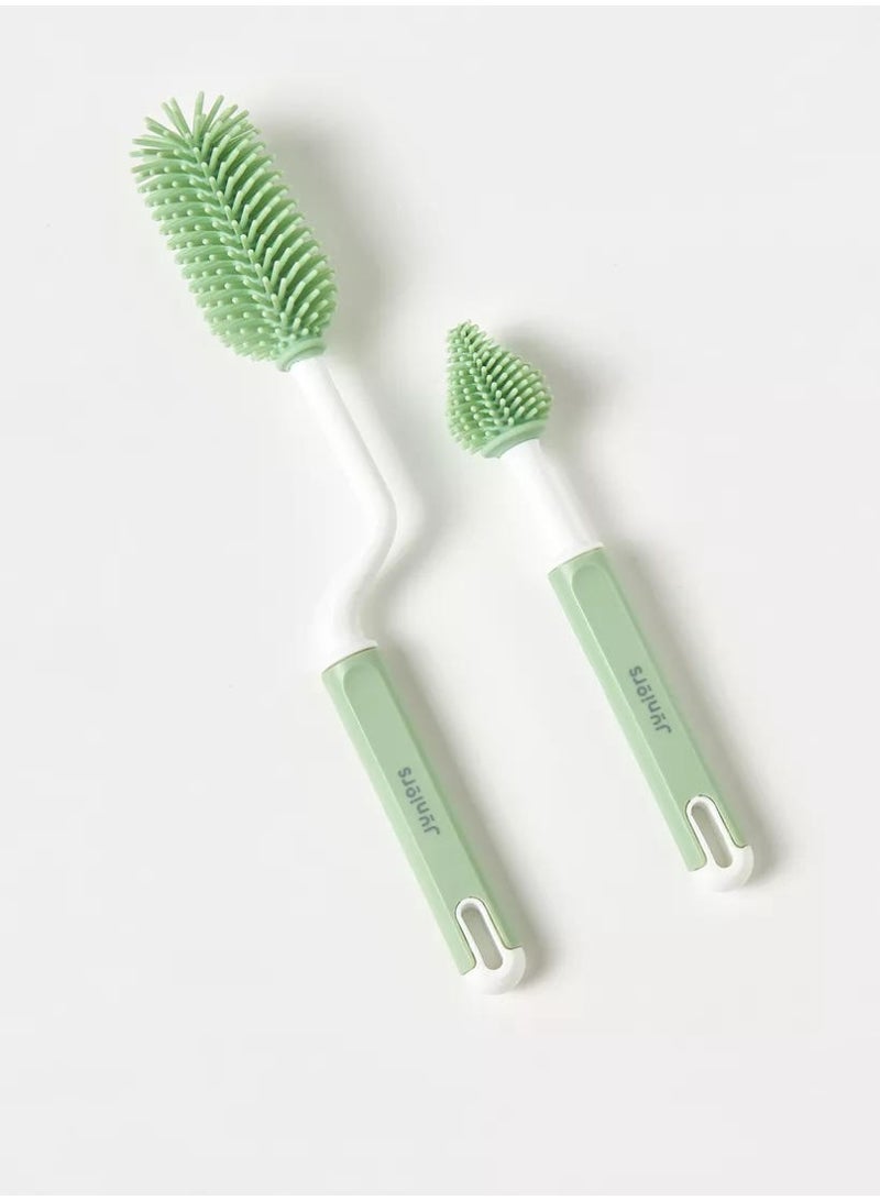 JUNIORS Silicone Bottle and Nipple Brush Set