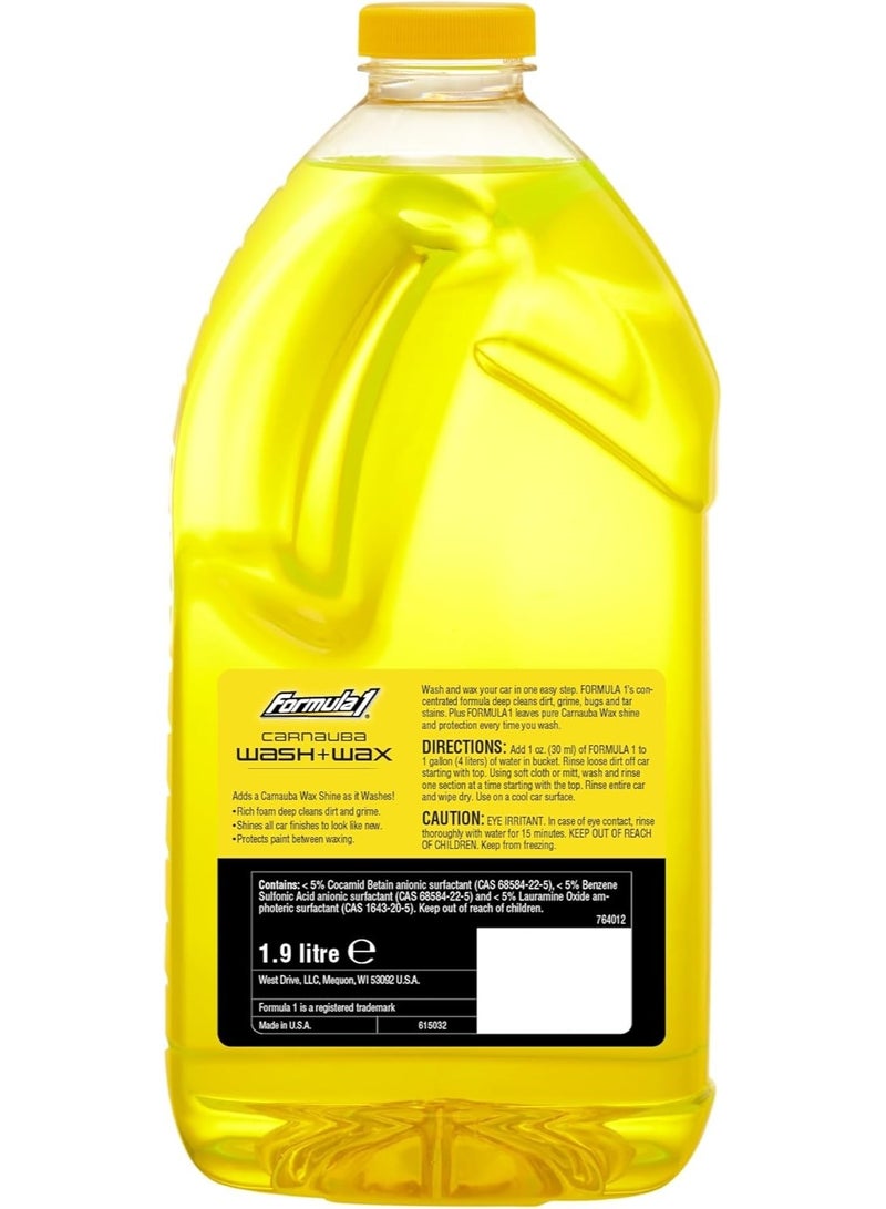 Formula 1 Carnauba Car Wash and Wax - 1.9L