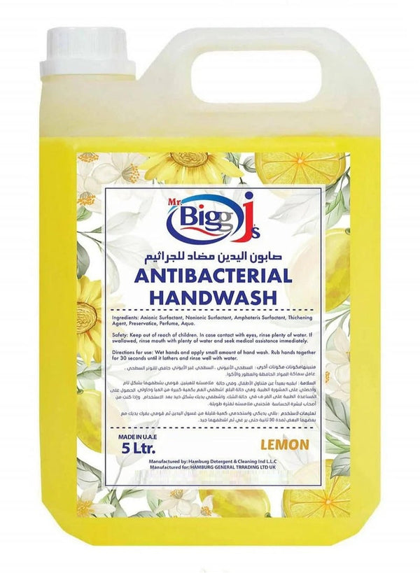 Mr. Bigg J'S Antibacterial Hand Wash Lemon 5L