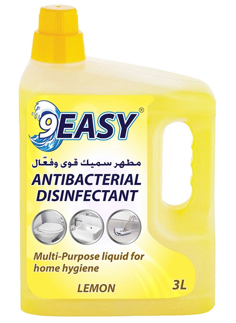 9EASY Antibacterial Floor Cleaner Lemon 3L