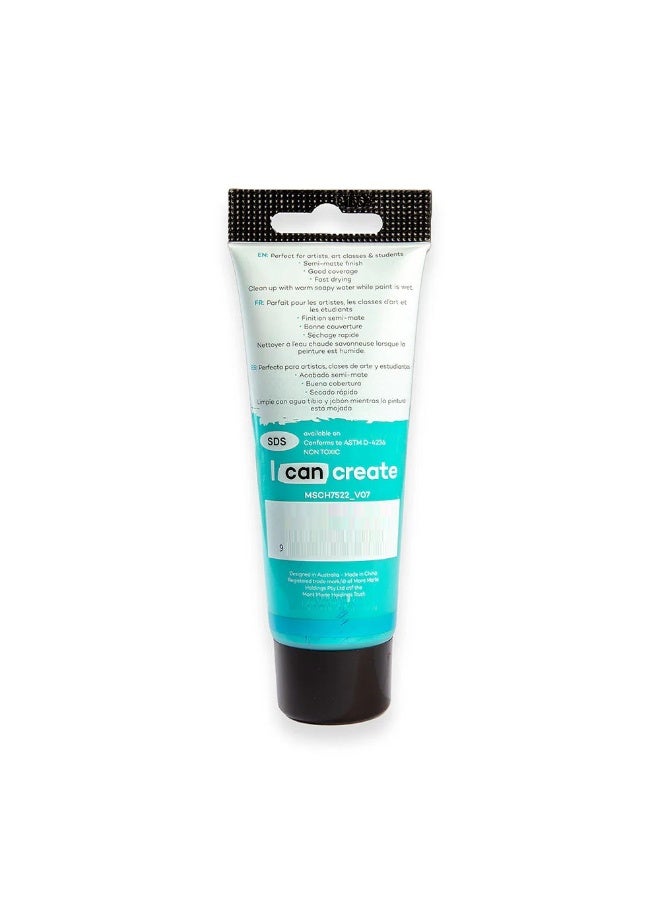 Mont Marte Turquoise Acrylic Paint 75 ML Tube