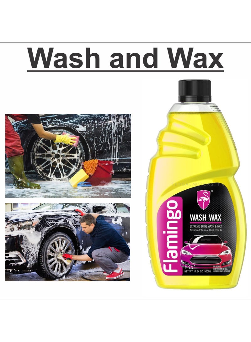 Flamingo Wash Wax Shine 500 ML