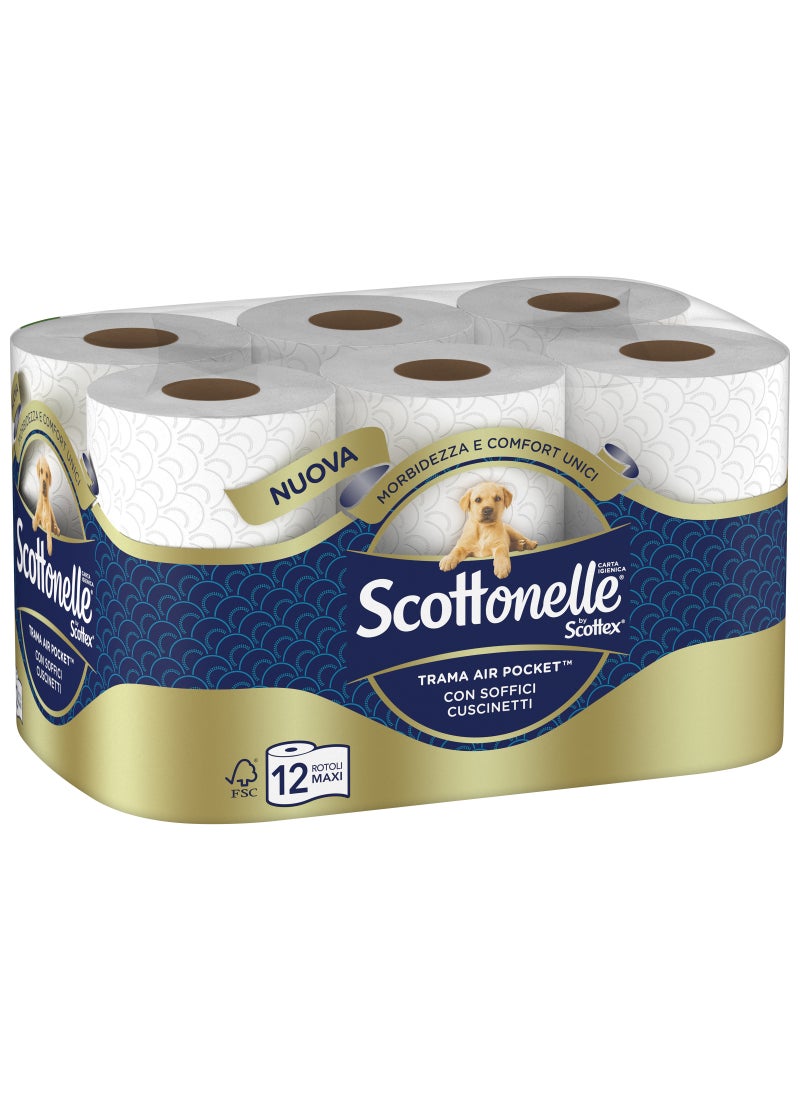 SCOTTONELLE Toilet Tissue, 2 Ply, 12 Rolls
