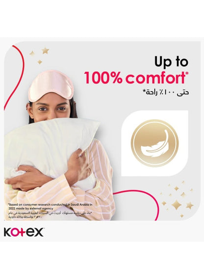 Kotex Maxi Protect Overnight Pads 16 Count